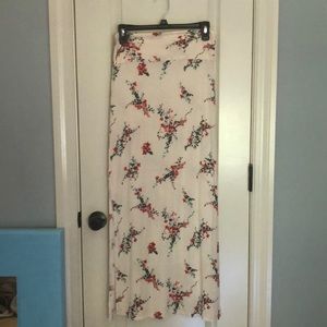 womens floral maxi skirt
